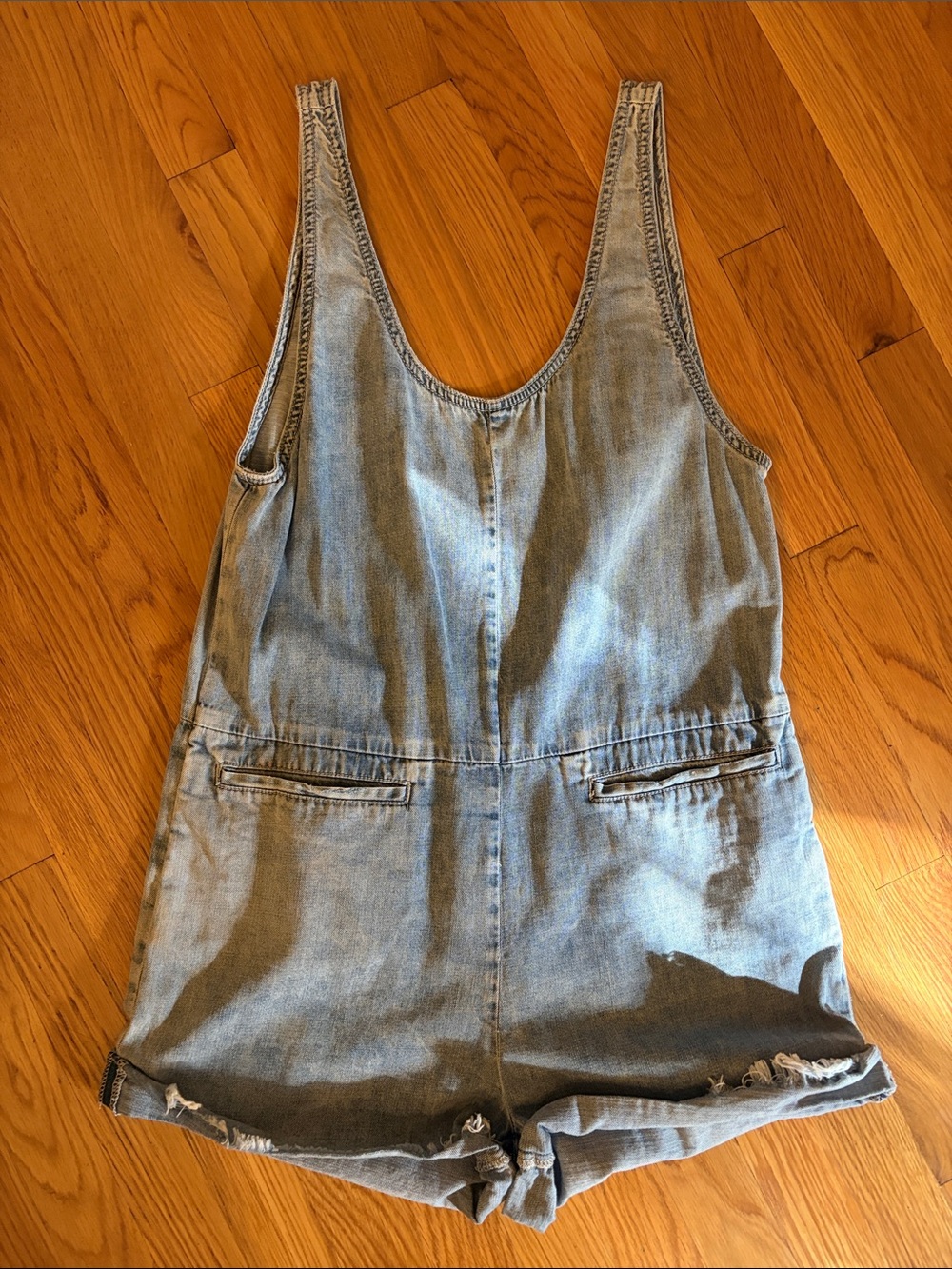 One Teaspoon Denim Shortall Romper - Small